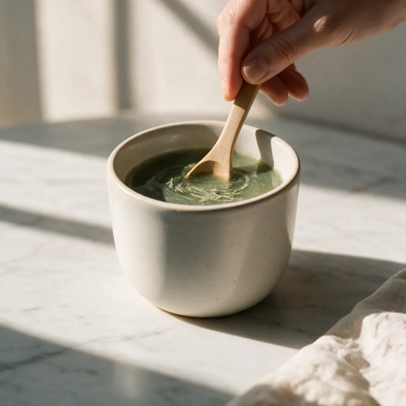 Stir and let it settle