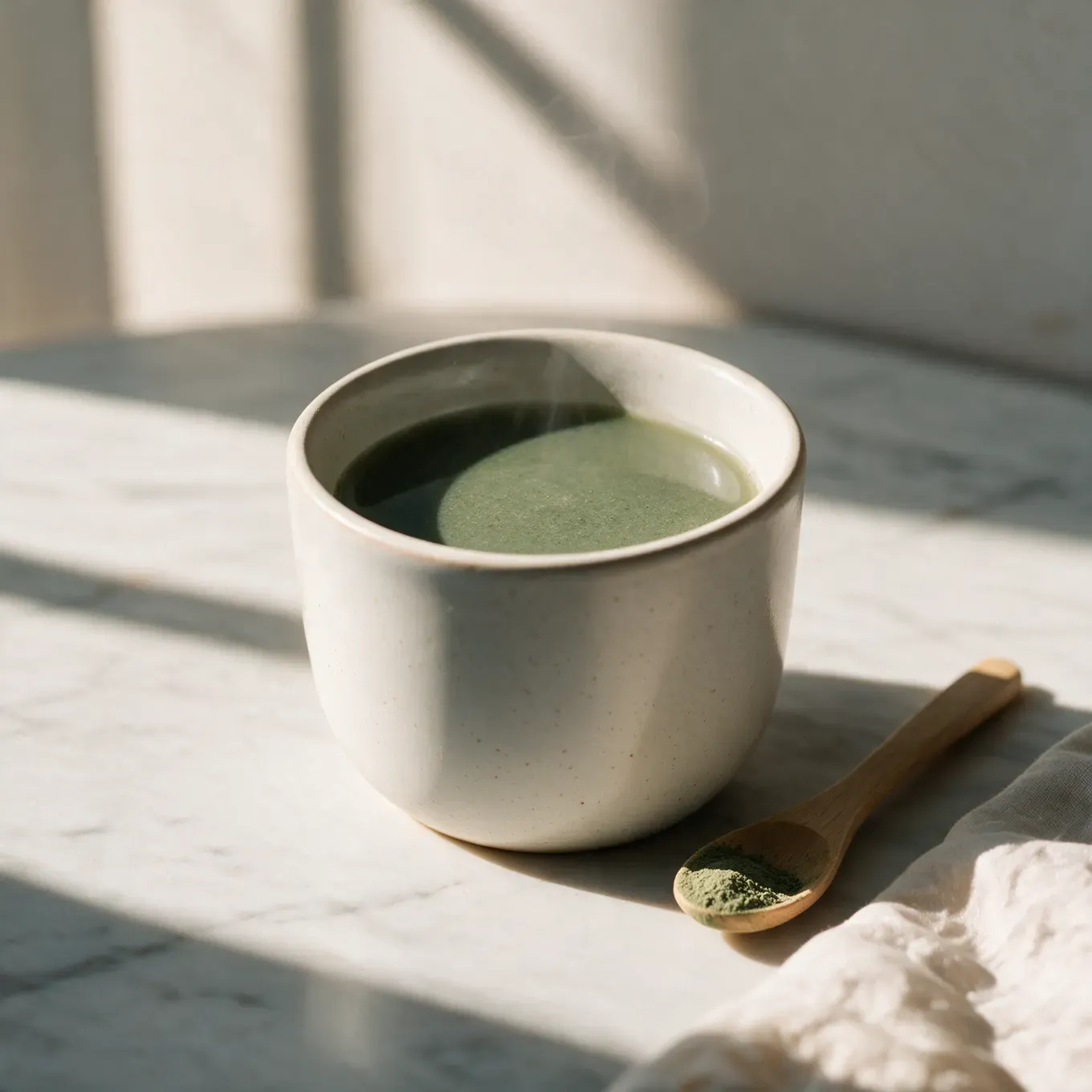 A quiet warm cup of alfalfa